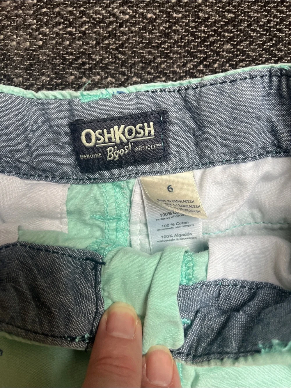 OshKosh Bgosh mint shorts